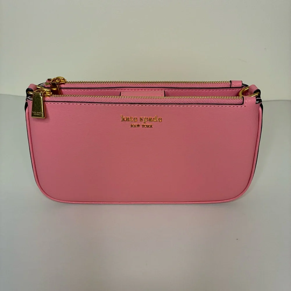 Kate Spade Small Coral Pink Shoulder Bag - Picture 9 of 11